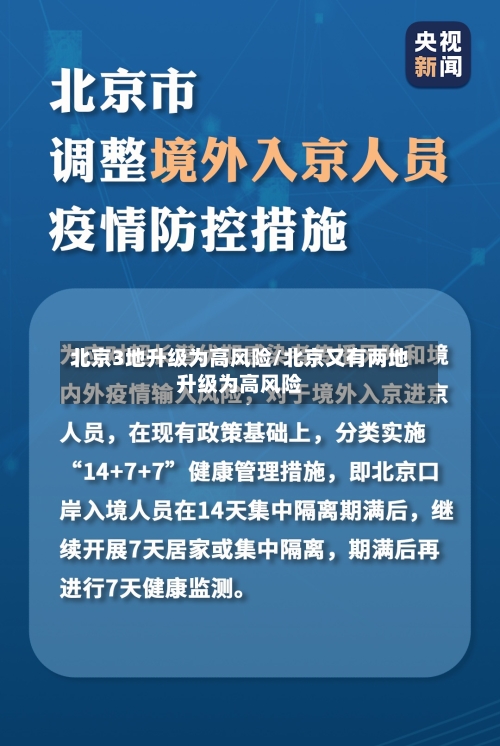 北京3地升级为高风险/北京又有两地升级为高风险-第2张图片