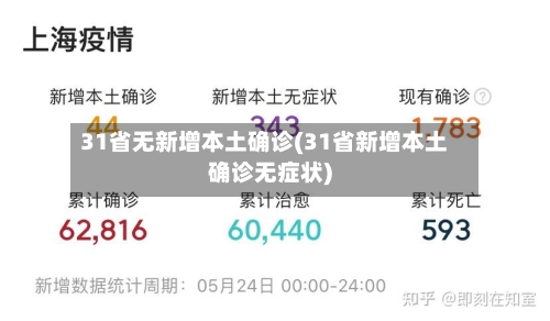 31省无新增本土确诊(31省新增本土确诊无症状)