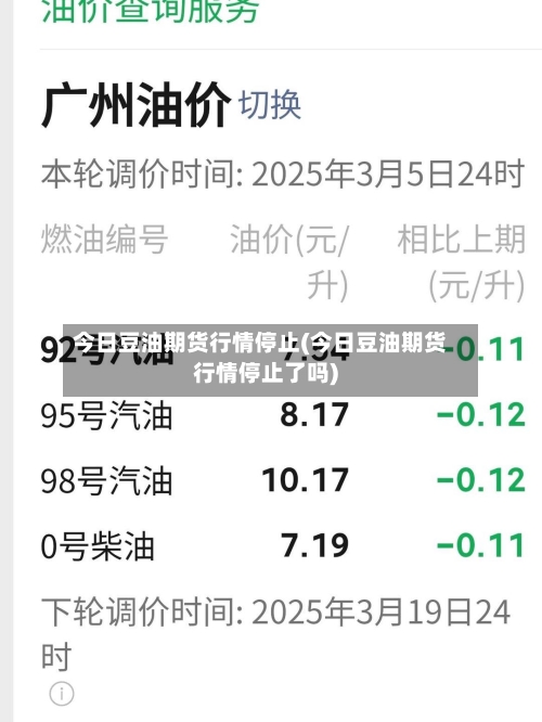 今日豆油期货行情停止(今日豆油期货行情停止了吗)-第3张图片