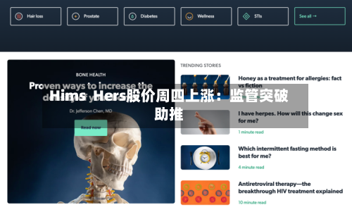 Hims  Hers股价周四上涨：监管突破助推