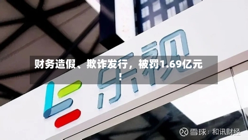 财务造假、欺诈发行，被罚1.69亿元！-第3张图片