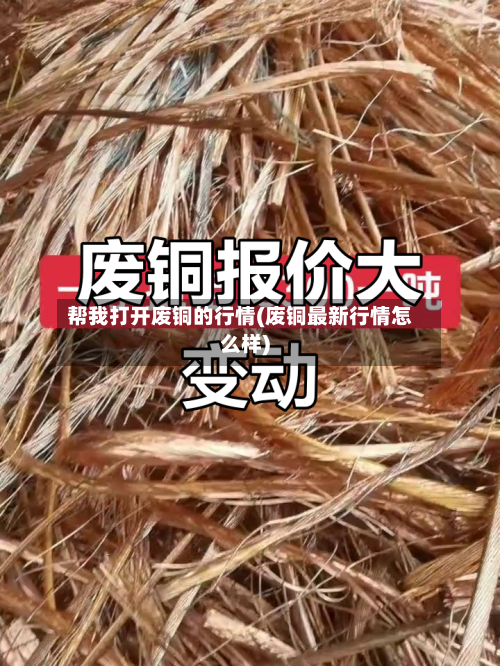 帮我打开废铜的行情(废铜最新行情怎么样)-第2张图片