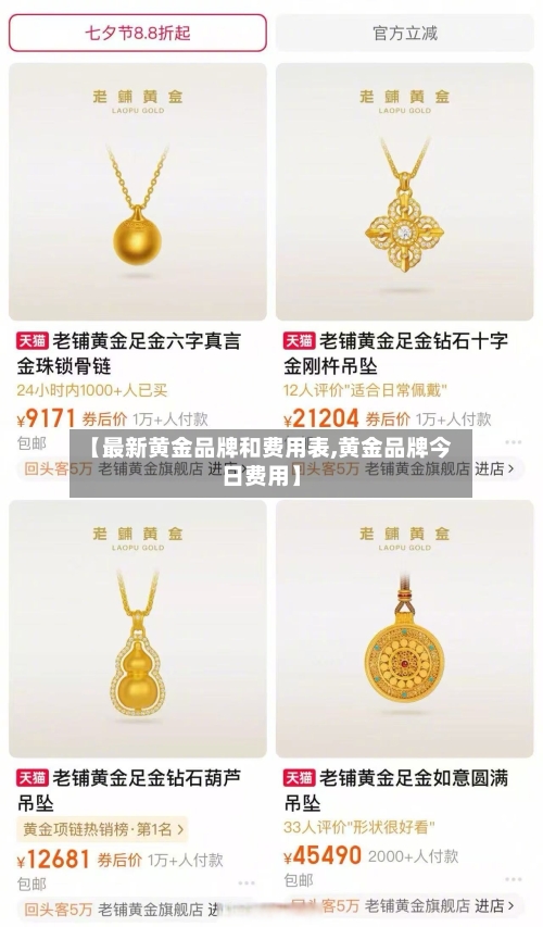 【最新黄金品牌和费用表,黄金品牌今日费用】-第2张图片