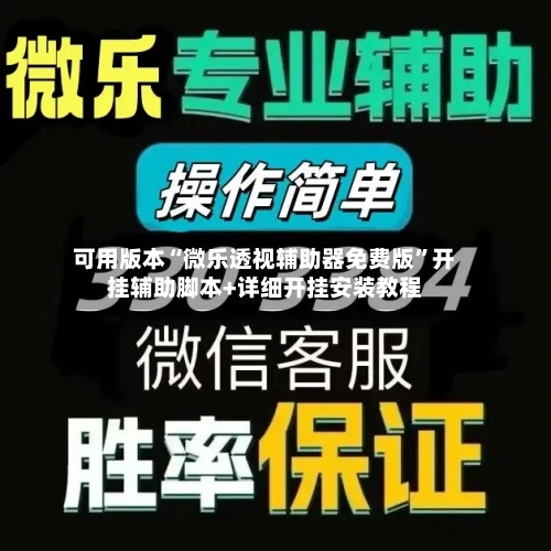可用版本“微乐透视辅助器免费版”开挂辅助脚本+详细开挂安装教程-第3张图片