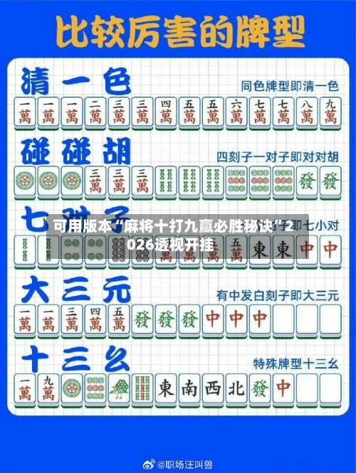 可用版本“麻将十打九赢必胜秘诀”2026透视开挂-第2张图片