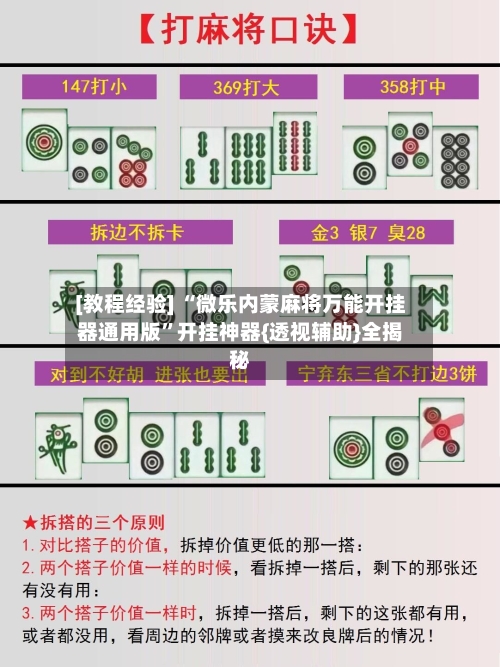 [教程经验] “微乐内蒙麻将万能开挂器通用版”开挂神器{透视辅助}全揭秘-第3张图片