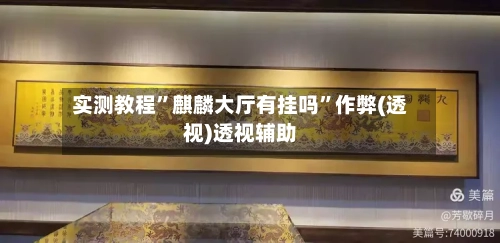 实测教程”麒麟大厅有挂吗”作弊(透视)透视辅助-第3张图片