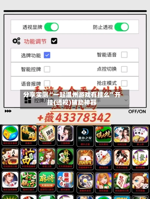 分享实测“一起温州游戏有挂么	”开挂(透视)辅助神器-第2张图片