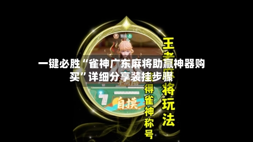 一键必胜“雀神广东麻将助赢神器购买”详细分享装挂步骤-第3张图片