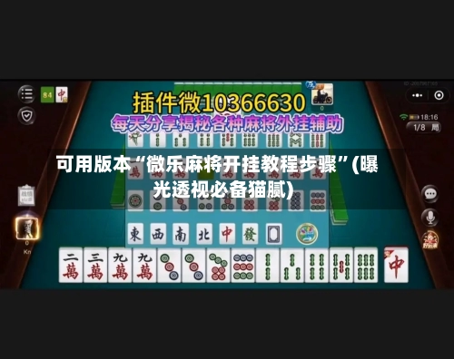 可用版本“微乐麻将开挂教程步骤”(曝光透视必备猫腻)-第2张图片