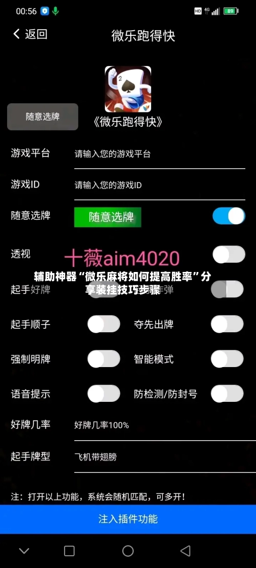 辅助神器“微乐麻将如何提高胜率”分享装挂技巧步骤-第3张图片