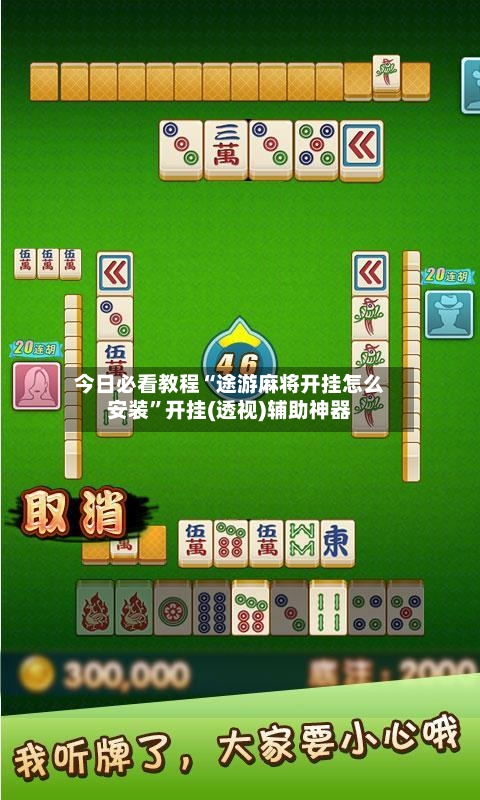 今日必看教程“途游麻将开挂怎么安装”开挂(透视)辅助神器-第2张图片