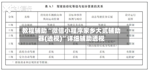 教程辅助“微信小程序家乡大贰辅助器(透视)	”详细辅助透视-第3张图片
