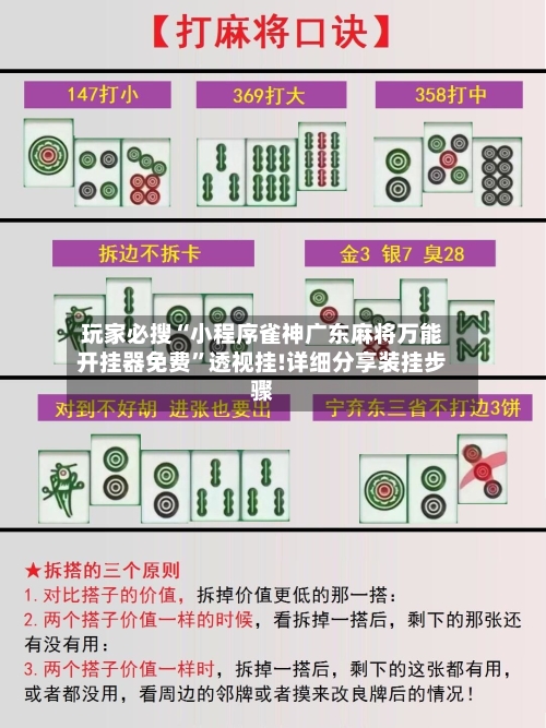 玩家必搜“小程序雀神广东麻将万能开挂器免费	”透视挂!详细分享装挂步骤-第2张图片