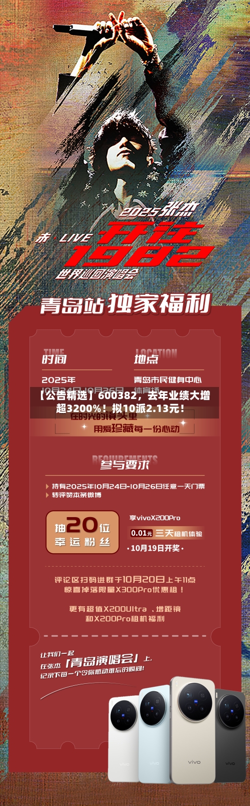 【公告精选】600382	，去年业绩大增超3200%！拟10派2.13元！-第2张图片