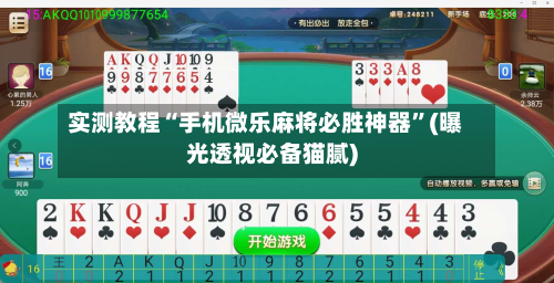 实测教程“手机微乐麻将必胜神器	”(曝光透视必备猫腻)-第2张图片