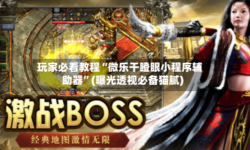 玩家必看教程“微乐干瞪眼小程序辅助器”(曝光透视必备猫腻)-第2张图片