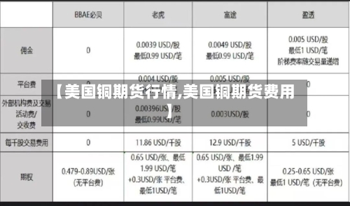 【美国铜期货行情,美国铜期货费用】