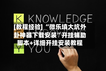 [教程经验] “微乐填大坑外卦神器下载安装	”开挂辅助脚本+详细开挂安装教程-第3张图片