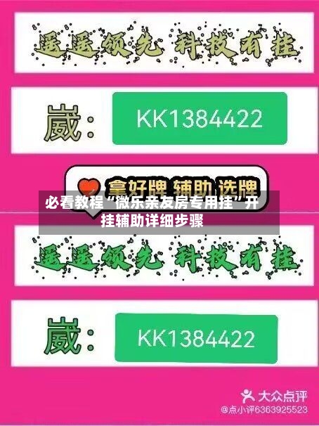 必看教程“微乐亲友房专用挂	”开挂辅助详细步骤-第3张图片