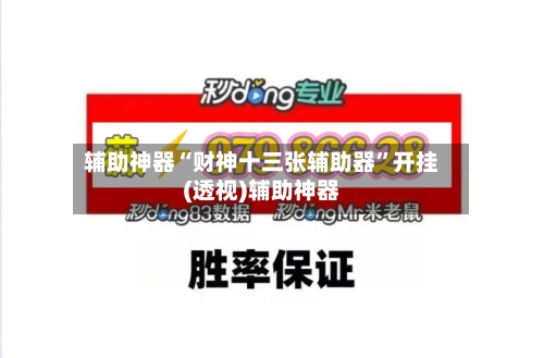 辅助神器“财神十三张辅助器”开挂(透视)辅助神器-第2张图片