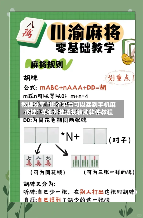 教程分享“哪个平台可以买到手机麻将挂	”详细外挂透视辅助软件教程-第2张图片