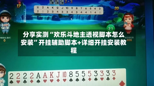 分享实测“欢乐斗地主透视脚本怎么安装”开挂辅助脚本+详细开挂安装教程-第2张图片