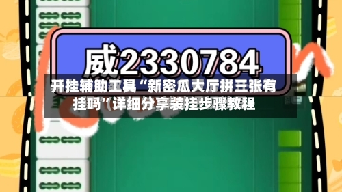 开挂辅助工具“新密瓜大厅拼三张有挂吗”详细分享装挂步骤教程-第2张图片
