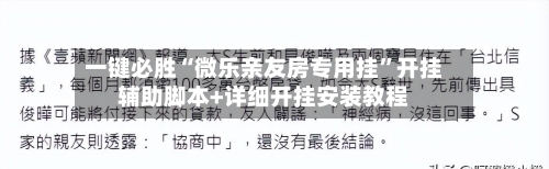 一键必胜“微乐亲友房专用挂”开挂辅助脚本+详细开挂安装教程-第2张图片