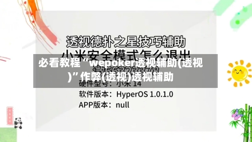 必看教程“wepoker透视辅助(透视)”作弊(透视)透视辅助-第2张图片