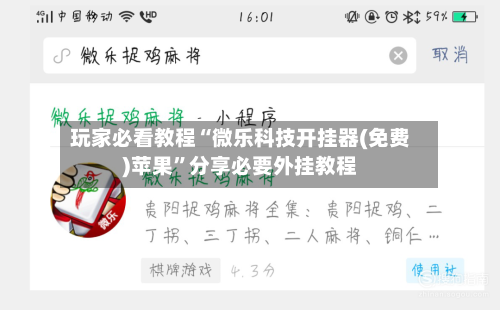 玩家必看教程“微乐科技开挂器(免费)苹果”分享必要外挂教程-第3张图片