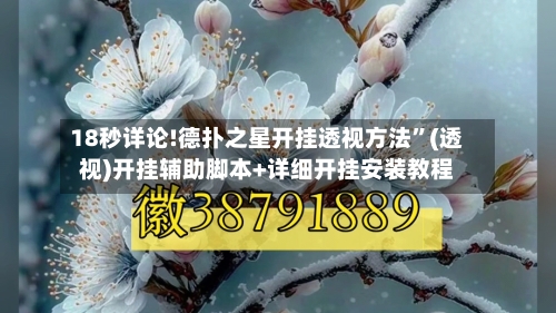 18秒详论!德扑之星开挂透视方法”(透视)开挂辅助脚本+详细开挂安装教程-第2张图片