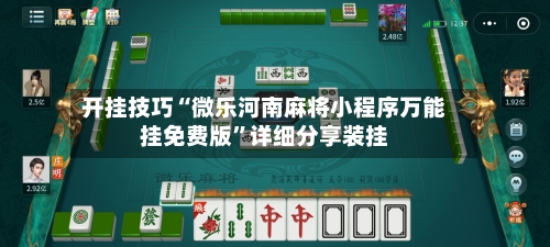 开挂技巧“微乐河南麻将小程序万能挂免费版	”详细分享装挂-第2张图片