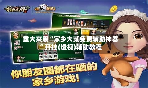 重大来袭“家乡大贰免费辅助神器”开挂(透视)辅助教程-第2张图片