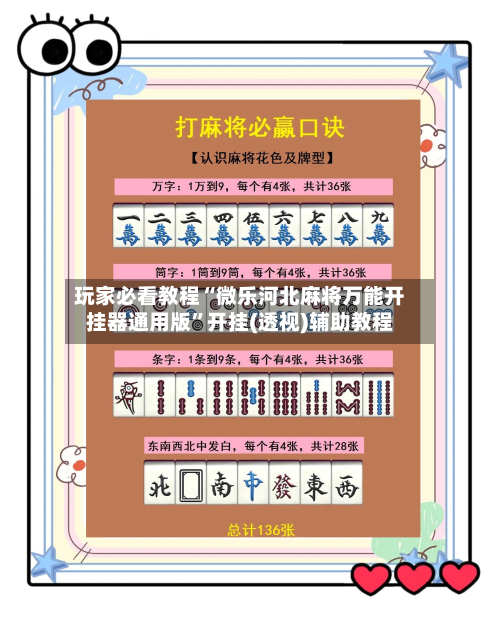 玩家必看教程“微乐河北麻将万能开挂器通用版”开挂(透视)辅助教程-第3张图片