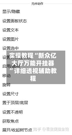 实操教程“新众亿大厅万能开挂器”详细透视辅助教程-第3张图片