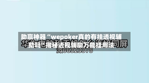 助赢神器“wepoker真的有挂透视辅助吗	”揭秘透视辅助万能挂用法-第2张图片