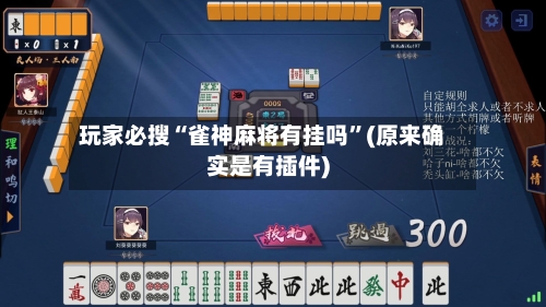 玩家必搜“雀神麻将有挂吗”(原来确实是有插件)-第2张图片