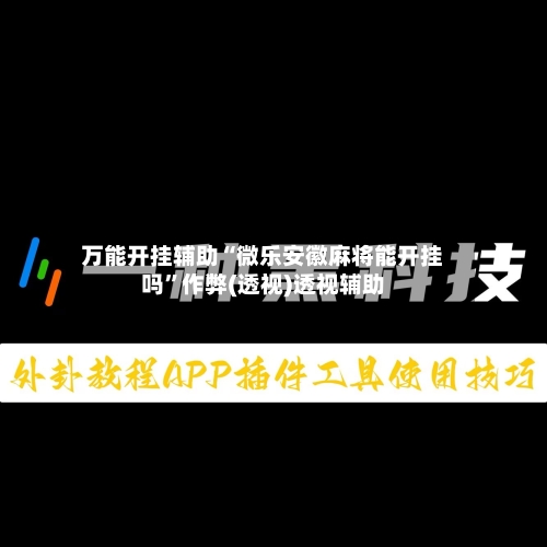 万能开挂辅助“微乐安徽麻将能开挂吗”作弊(透视)透视辅助-第3张图片