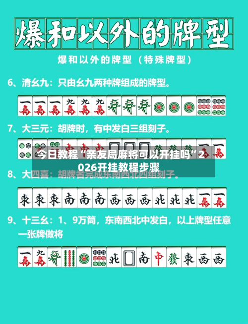 今日教程“亲友局麻将可以开挂吗	”2026开挂教程步骤-第2张图片