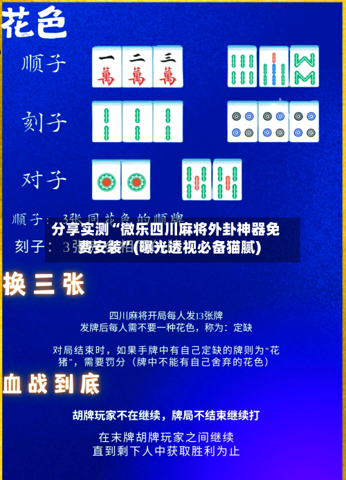 分享实测“微乐四川麻将外卦神器免费安装”(曝光透视必备猫腻)-第3张图片