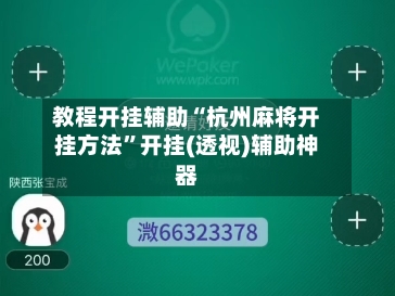 教程开挂辅助“杭州麻将开挂方法”开挂(透视)辅助神器-第2张图片