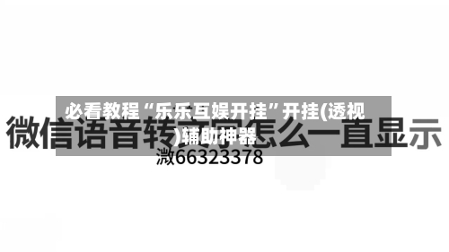 必看教程“乐乐互娱开挂”开挂(透视)辅助神器-第2张图片