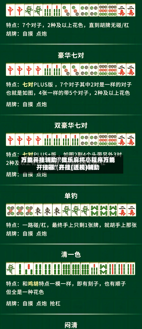 万能开挂辅助“微乐麻将小程序万能开挂器”开挂(透视)辅助-第3张图片