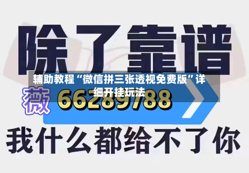 辅助教程“微信拼三张透视免费版	”详细开挂玩法-第2张图片