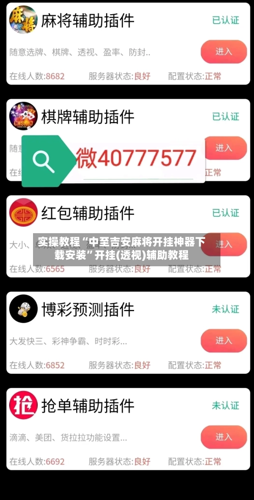 实操教程“中至吉安麻将开挂神器下载安装”开挂(透视)辅助教程-第2张图片