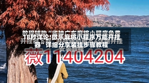 18秒详论!微乐麻将小程序万能开挂器”详细分享装挂步骤教程-第2张图片