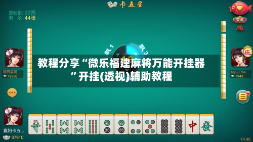 教程分享“微乐福建麻将万能开挂器”开挂(透视)辅助教程-第2张图片