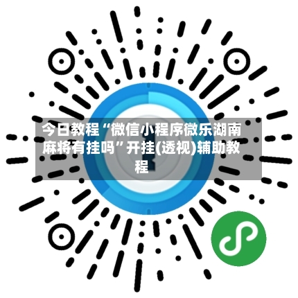 今日教程“微信小程序微乐湖南麻将有挂吗”开挂(透视)辅助教程-第3张图片