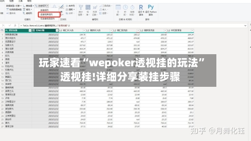 玩家速看“wepoker透视挂的玩法”透视挂!详细分享装挂步骤-第3张图片